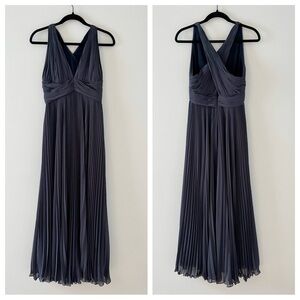 Pronovias The Party Edit Pleated Plunge Gown Maxi Dress Formal Wedding Guest